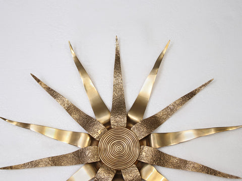 Wall Hanging Sun in Brass