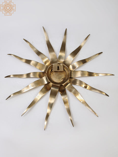 Wall Hanging Sun in Brass