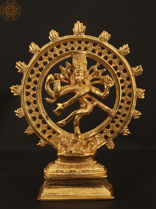 Brass Nataraja Statue Handmade Dancing Shiva Idol