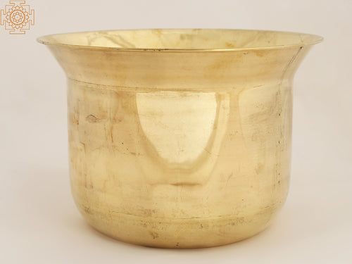 Handmade Brass Prasadam Container for Pooja