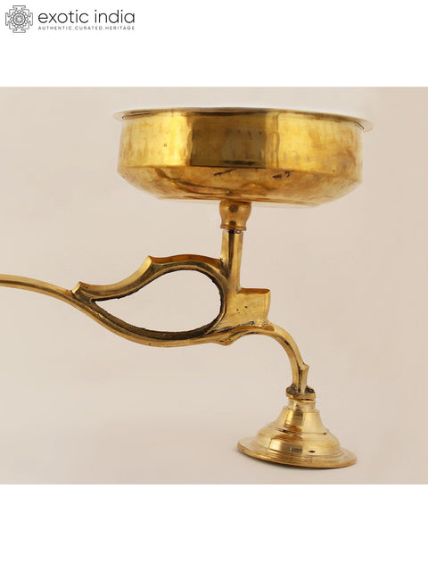 15" Brass Handheld Incense Burner