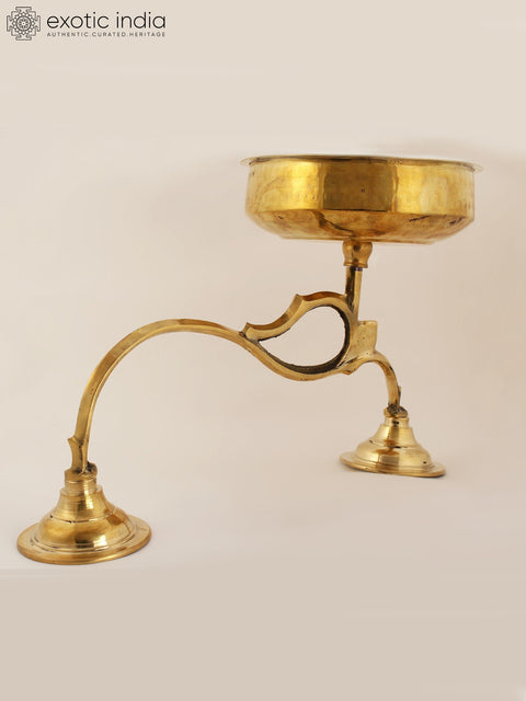 15" Brass Handheld Incense Burner