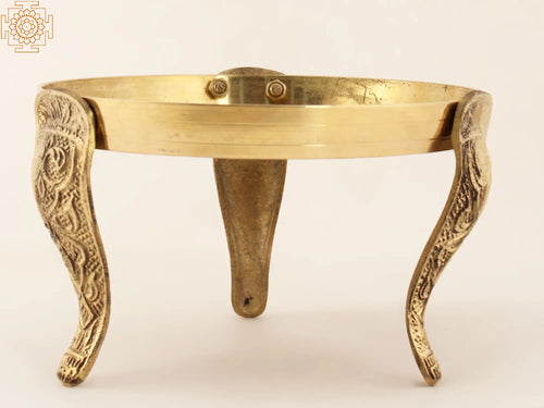 Brass Pooja Stand for Home Worship