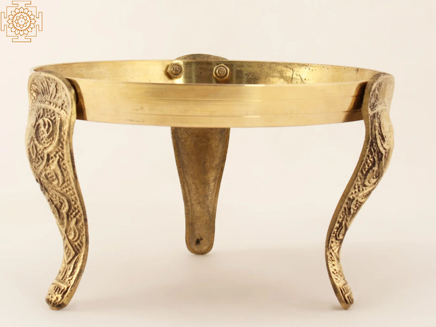 Brass Pooja Stand for Home Worship
