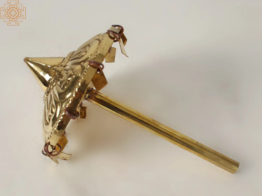 Brass Umbrella Idol for Puja Rituals