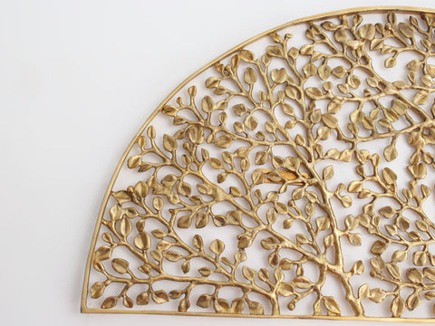 Brass | Floral Decor Panel