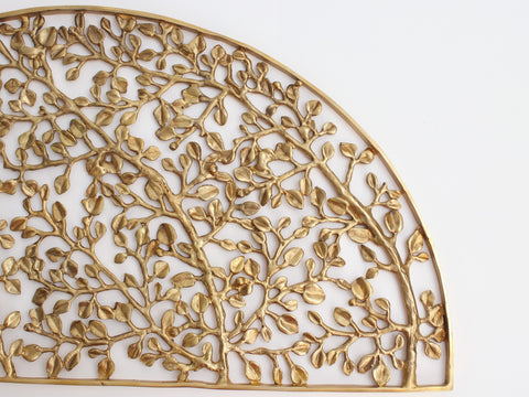 Brass | Floral Decor Panel