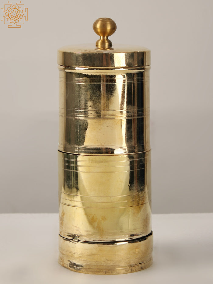 10" Vintage Brass Coffee Filter for Home Decor