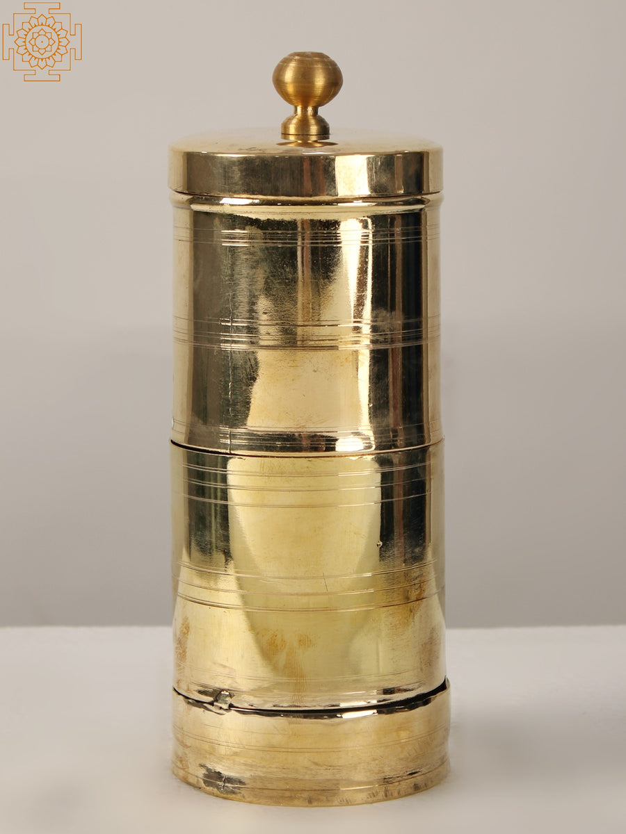 10" Vintage Brass Coffee Filter for Home Decor