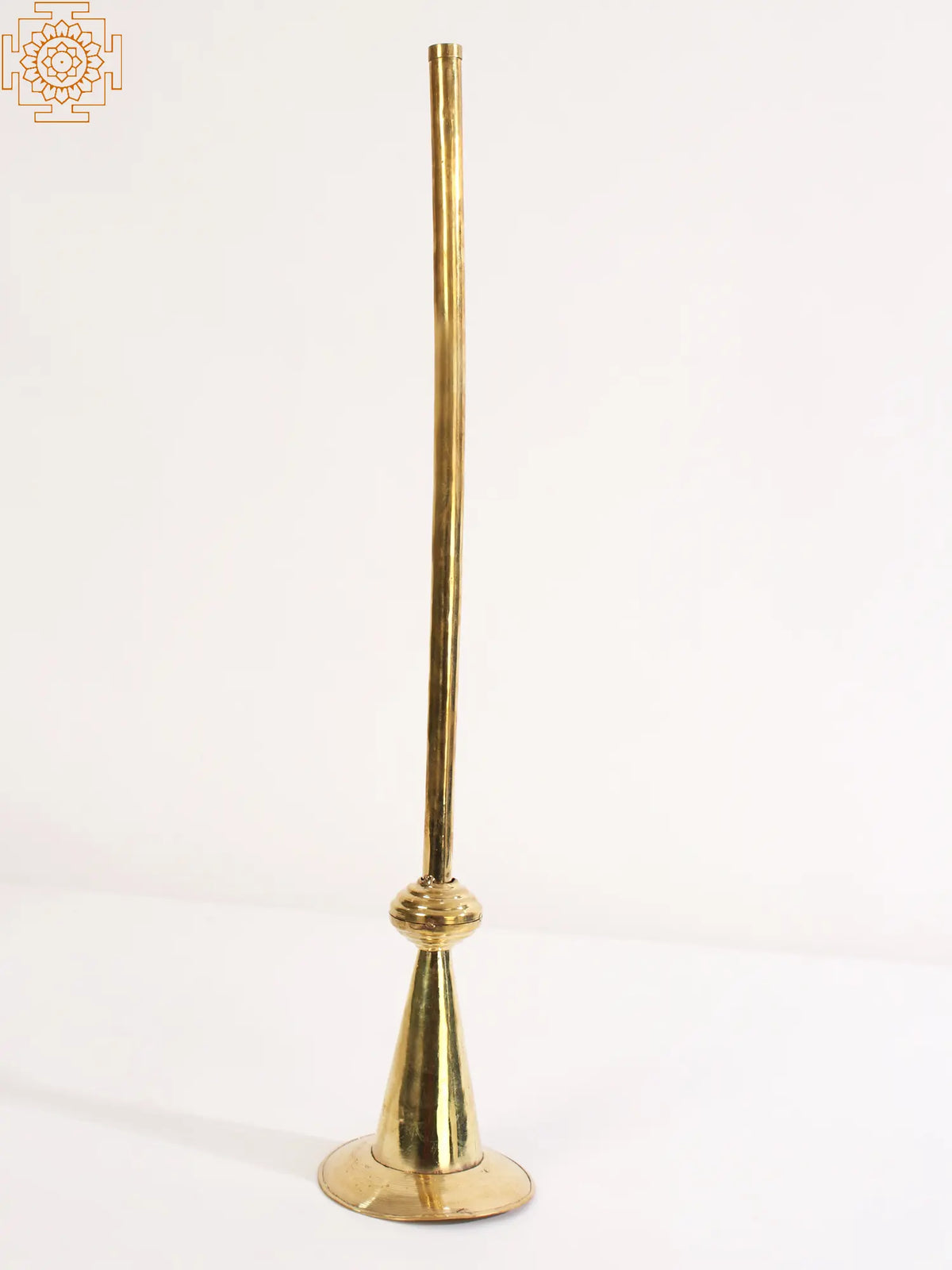 24"  Authentic Tibetan Dung Chen in Brass