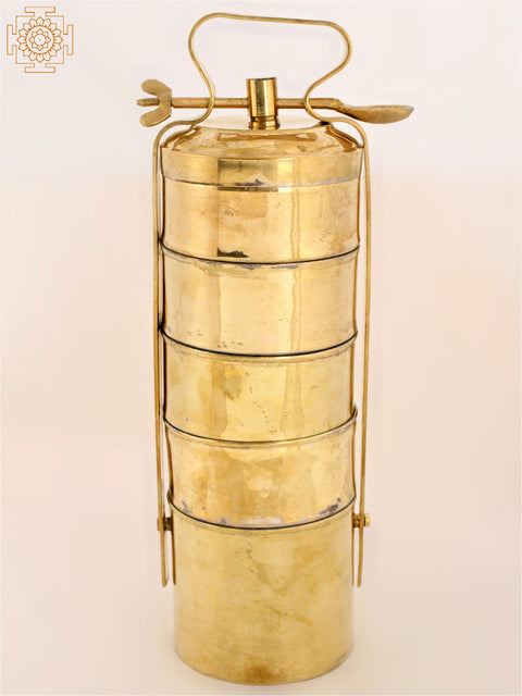 17" Authentic Brass Lunch Box | Brass
