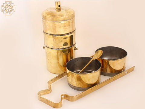 17" Authentic Brass Lunch Box | Brass