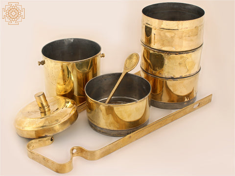 17" Authentic Brass Lunch Box | Brass