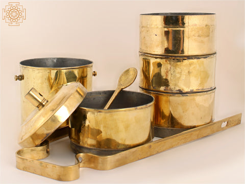 17" Authentic Brass Lunch Box | Brass