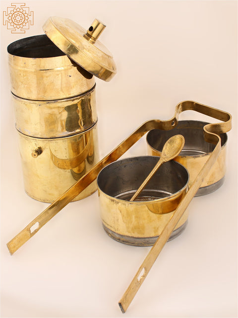 17" Authentic Brass Lunch Box | Brass