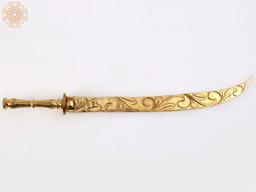Brass Sword Statue – Deity Weapon Collectible