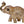 2'' Small Elephant With Coconut | Gold-Plated Brass