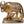 3" Mother Cow with Calf Idol | Decorated Gold-Plated Brass Statue