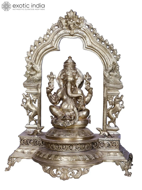 Thiruvachi Vinayagar Brass Idol for Pooja