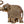 7'' Traditional Dressed Elephant Trunk Up | Gold-Plated Brass