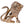 Furious Lion Statue Seated | Gold-Plated Brass Idol