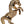 4'' Small Horse Standing On Two Legs | Gold-Plated Brass