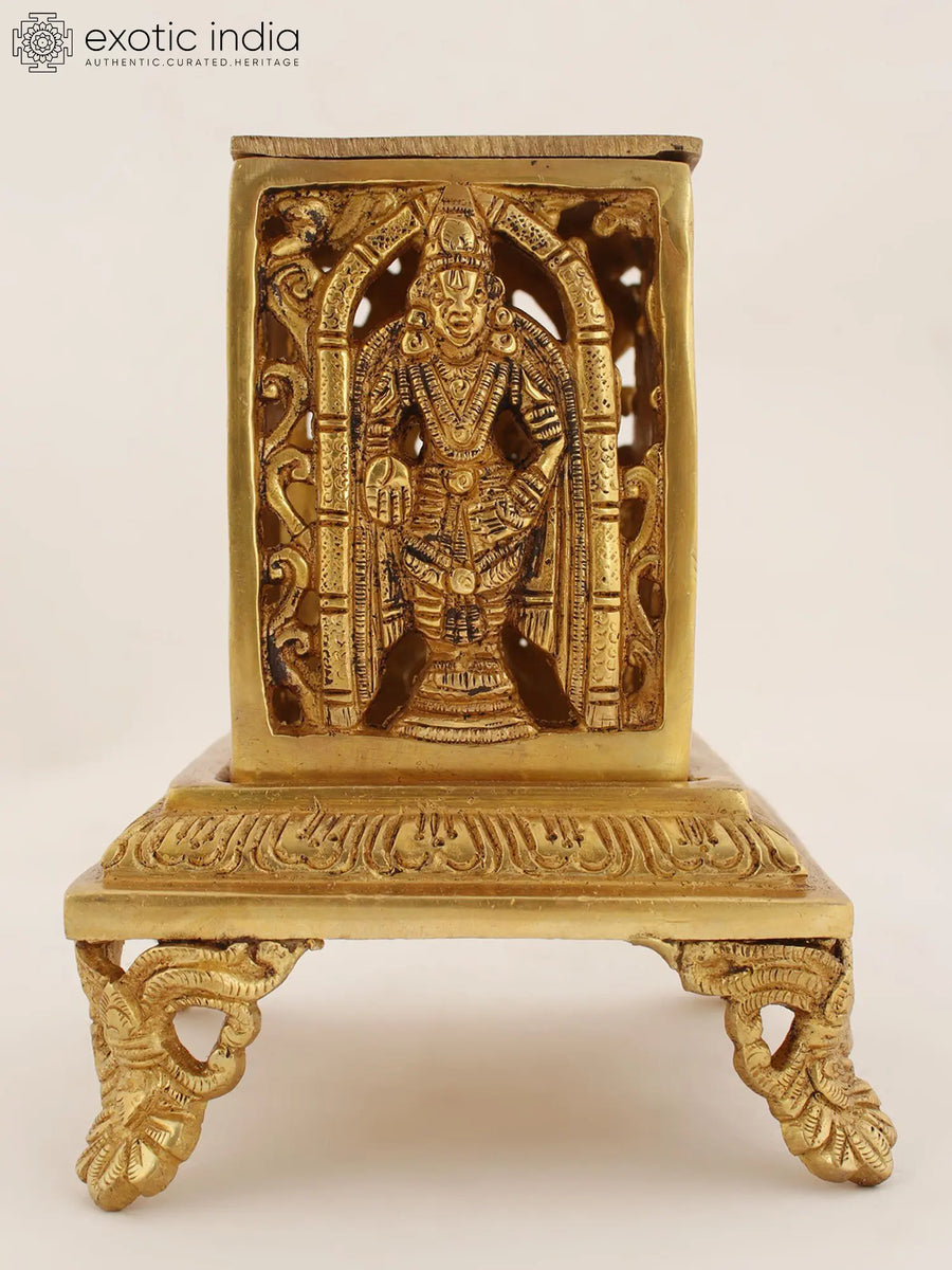 Dhoop Dani Brass Incense Burner for Pooja
