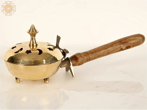 3" Brass Incense Burner Handmade Home Decor
