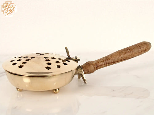 2" Brass Incense Burner Handmade for Home Pooja