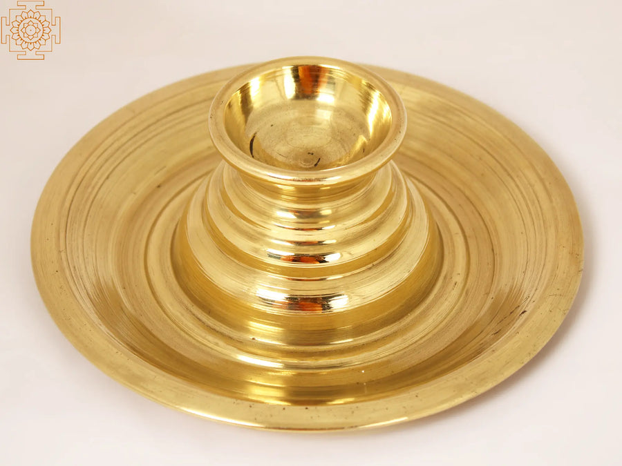 Brass Ritual Lamp Diya for Pooja