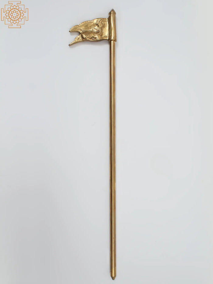 Seval Kodi Kartikeya Flag Rooster And Cock Flag | Brass