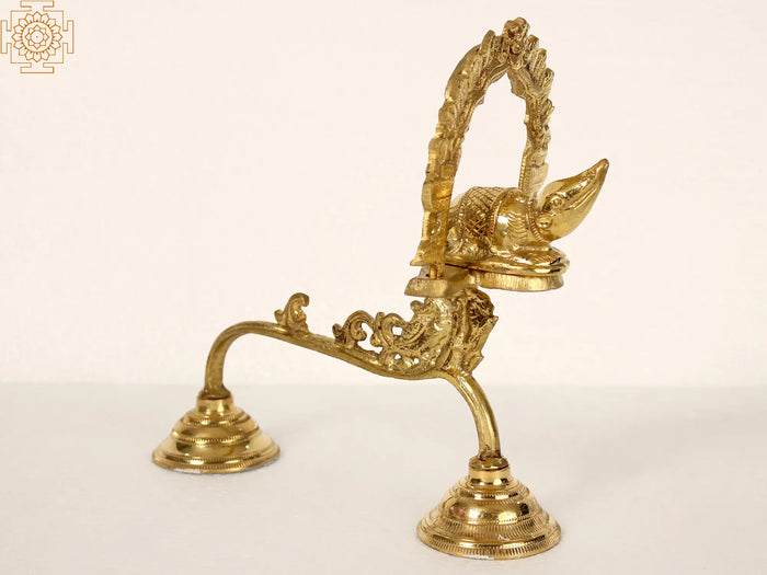 10" Incense Burner with Handle in Brass | Handmade | Made in India