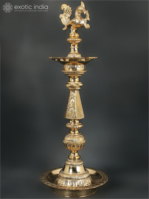 22" Superfine Annam (Peacock) Lamp