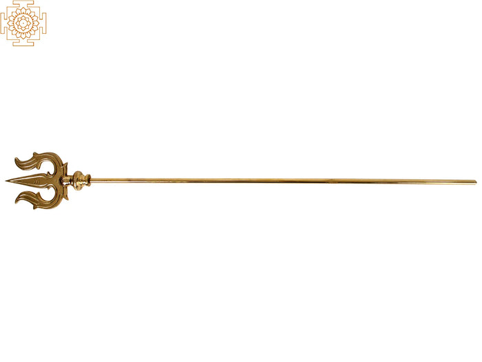 Lord Shiva's Trishul In Brass | Handmade | Made In India