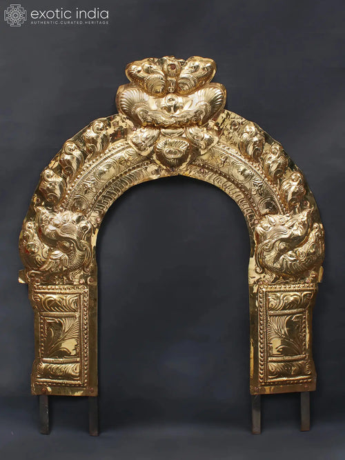 Thiruvachi Arch Brass Temple Prabhavali for Pooja