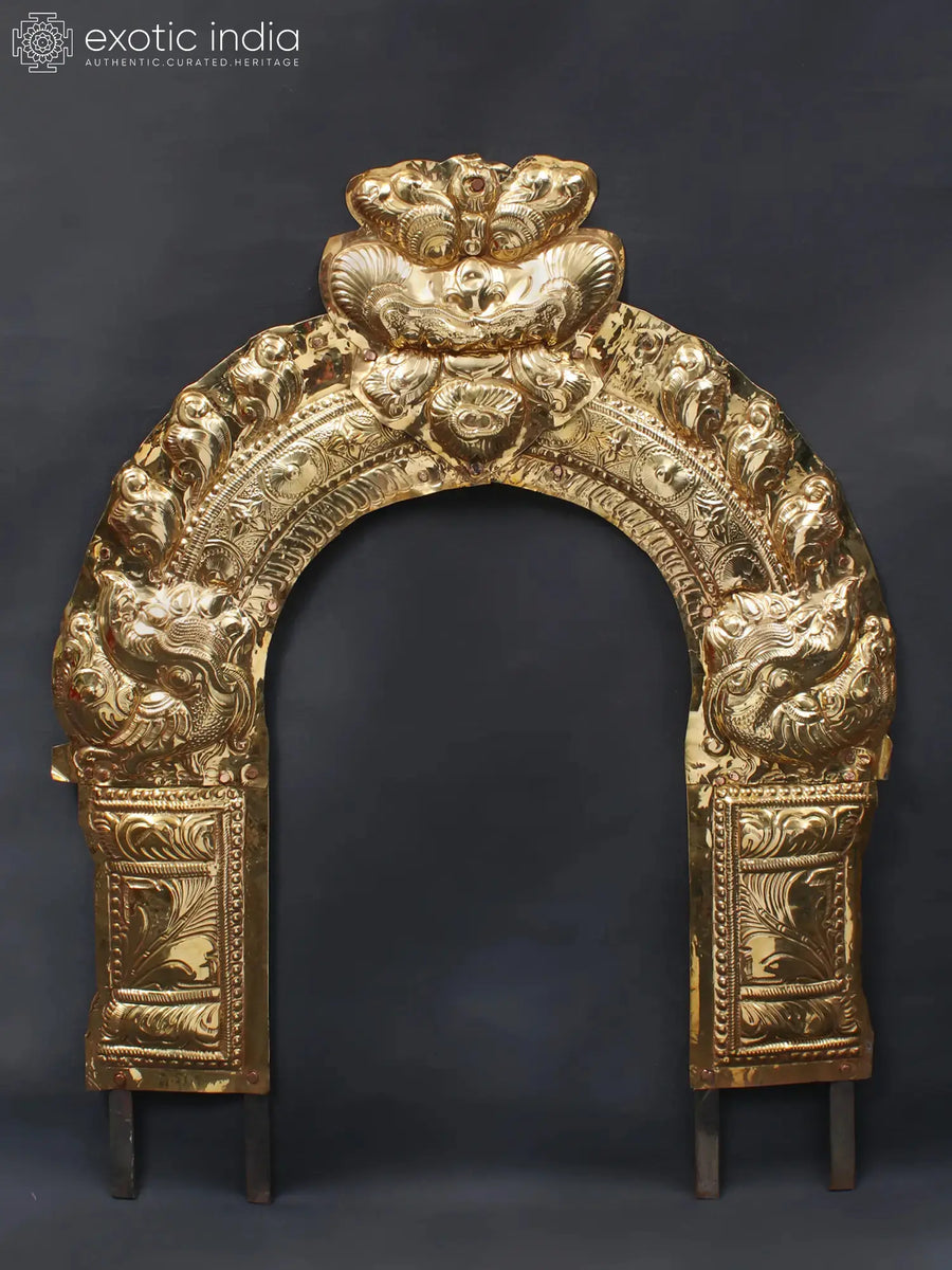 Thiruvachi Arch Brass Temple Prabhavali for Pooja
