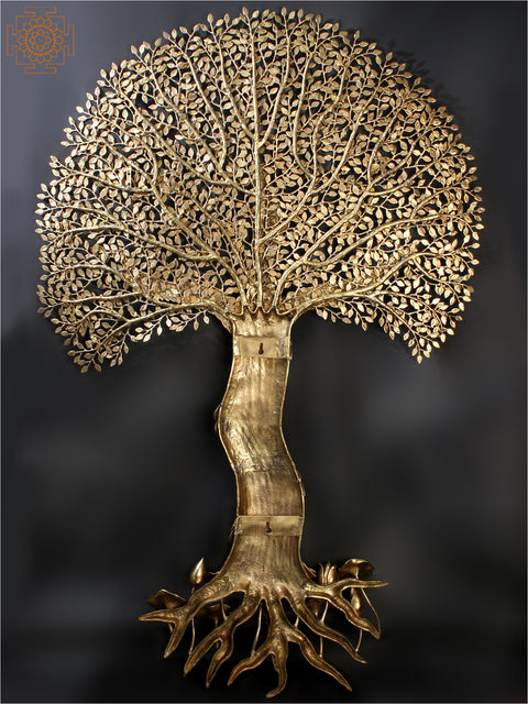 78" Super Large Tree of Life in Brass | Wall Mounted | Home Decor