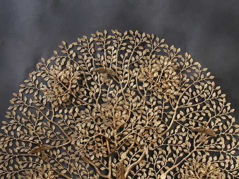 61" Large Brass Tree of Life with Perched Birds | Wall Hanging | Home Decor