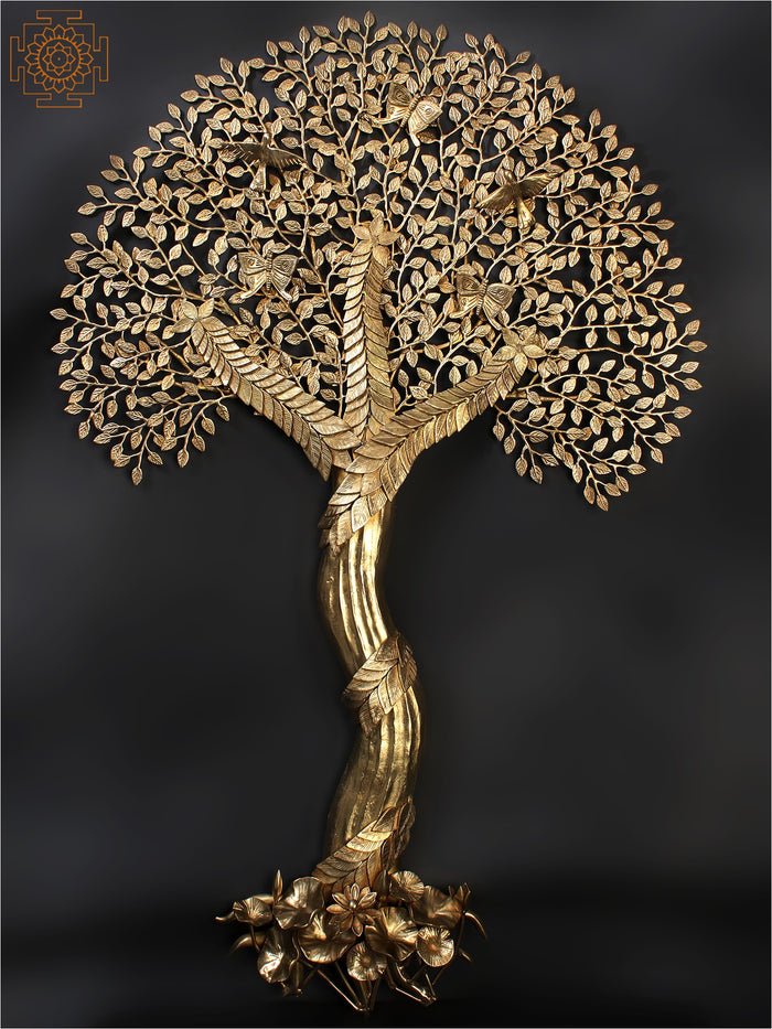 53" Large Tree of Life with Birds | Wall Mounted | Home Decor
