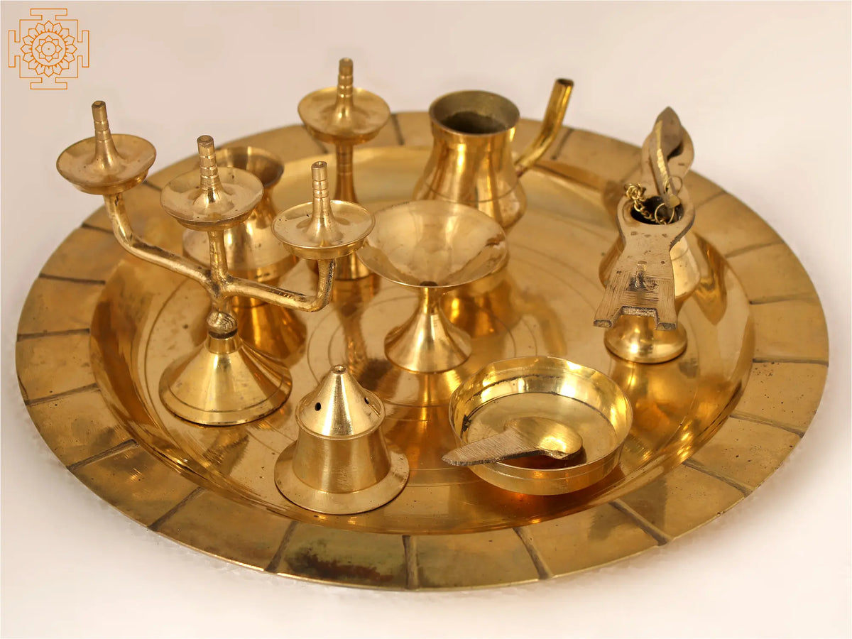 Hindu Pooja Ashta Mangalam Thali