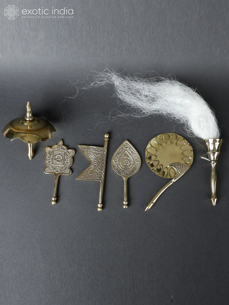 Brass Upacharas Set for Puja Ritual