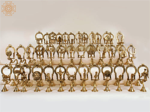 Set of 40 Upacharas Brass Puja Ritual Items