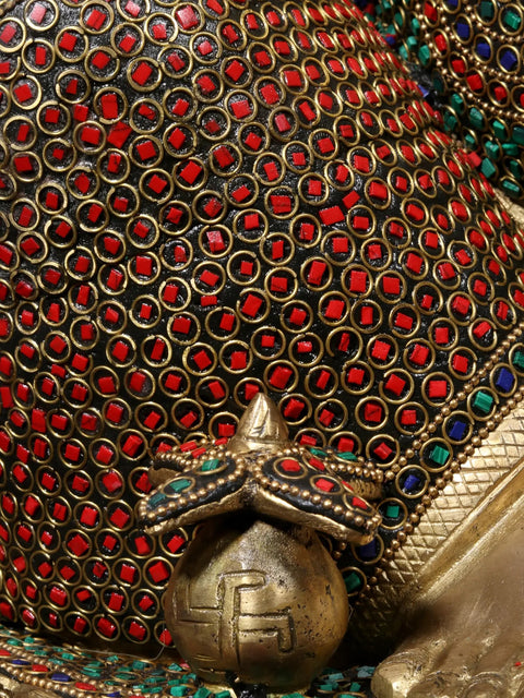 23'' Four Hand Ganesha | Fine Stone Work
