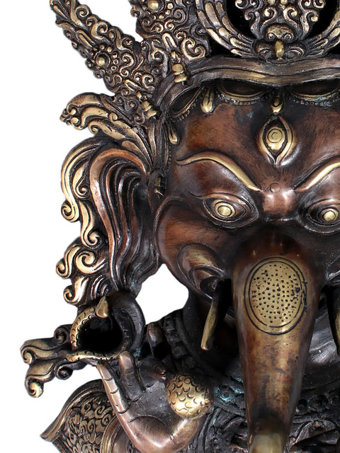 11" Lord Ganesha Face Mask from Nepal