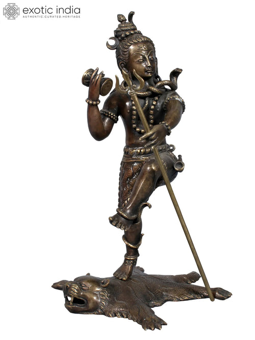 16" Dancing Shiva Brass Statue Handmade