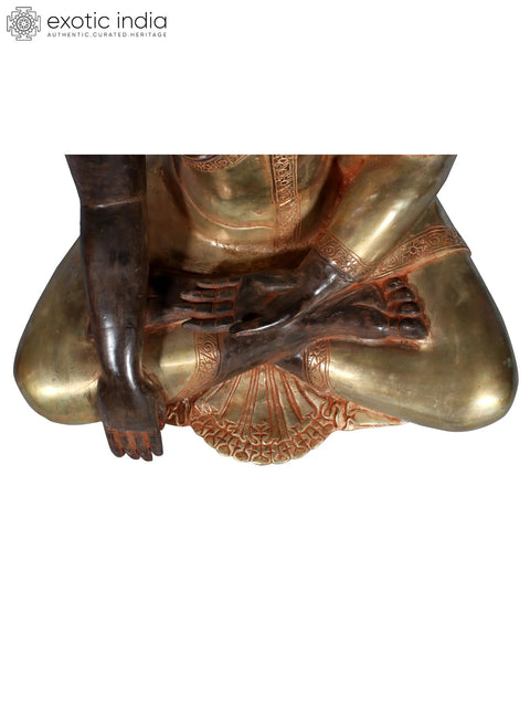 20" Bhumi-Sparsha Buddha in Brass
