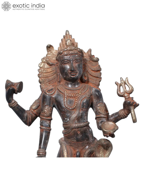 14" Bhairava Shiva in Brass