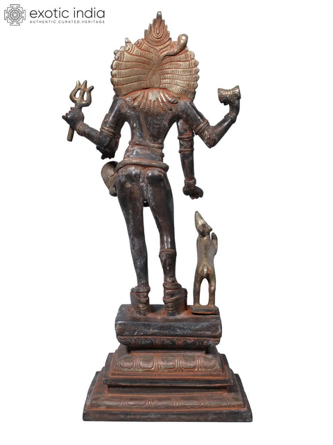 14" Bhairava Shiva in Brass