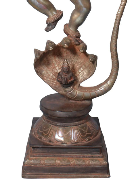 18" Kaliya Krishna in Brass