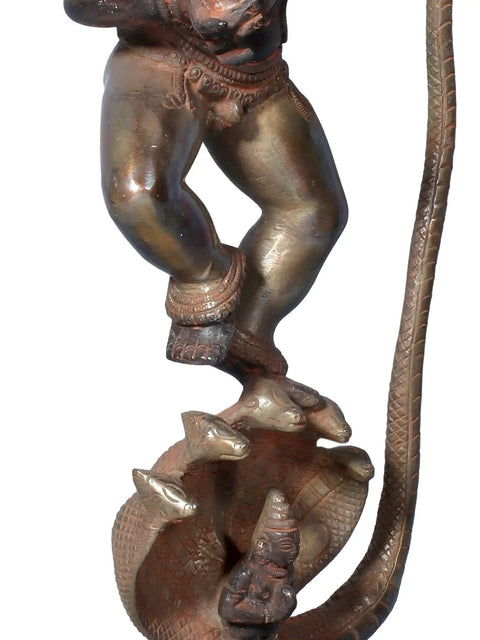 18" Kaliya Krishna in Brass